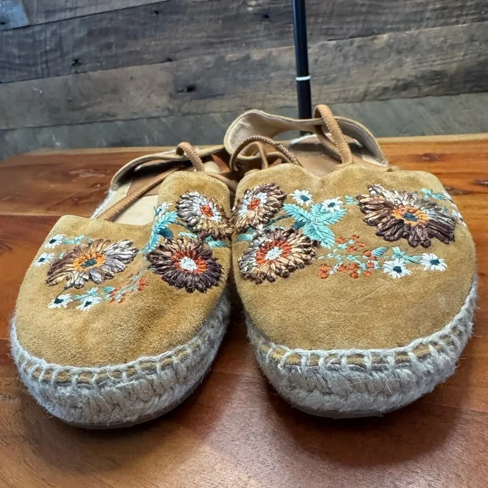 Kanna Sundance Blossom Espadrilles sz 40/US 9
